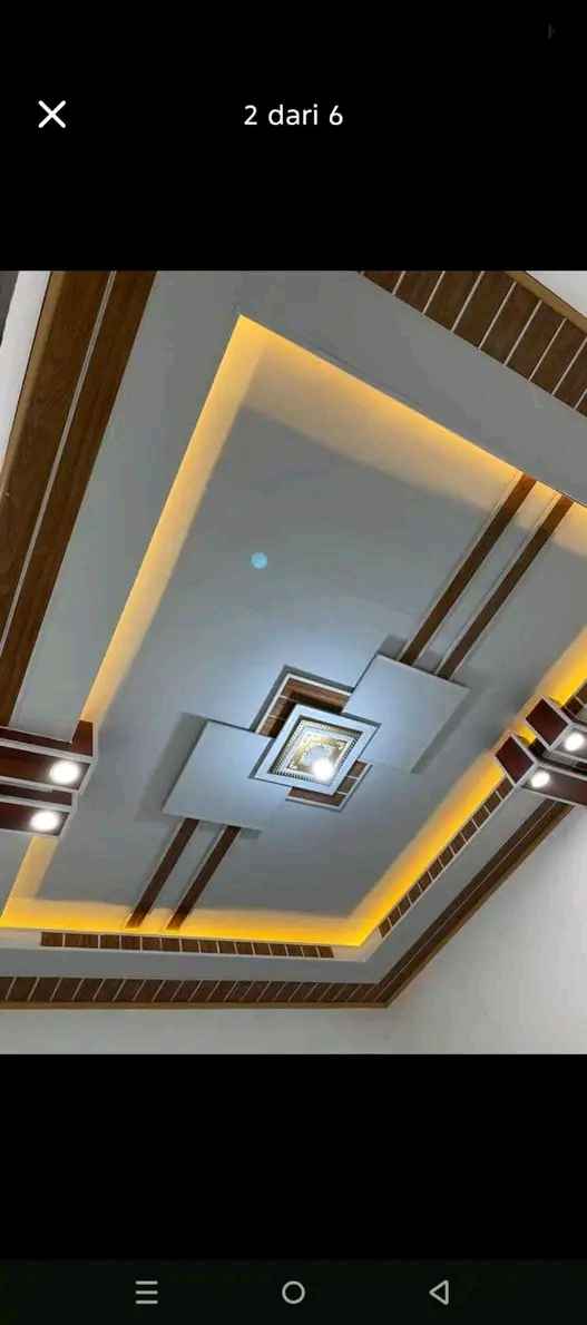 Plafon Pvc Motif Kayu Polos